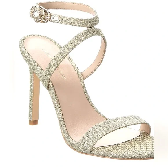 Stuart Weistman cristal buckle Glitter sandals - Picture 6 of 11